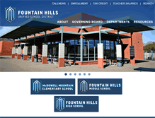 Tablet Screenshot of fountainhillsschools.org